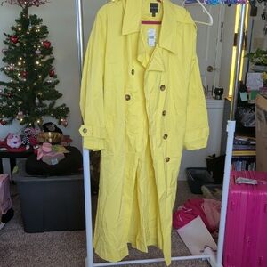 Lane Bryant Yellow Trench Coat